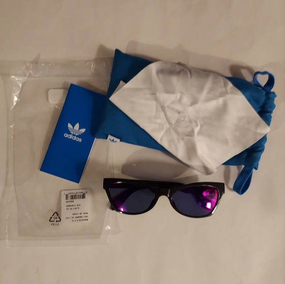 NEW Adidas Originals Butterfly 100% UV Protection OR0010 01Z Sunglasses - Picture 2 of 14